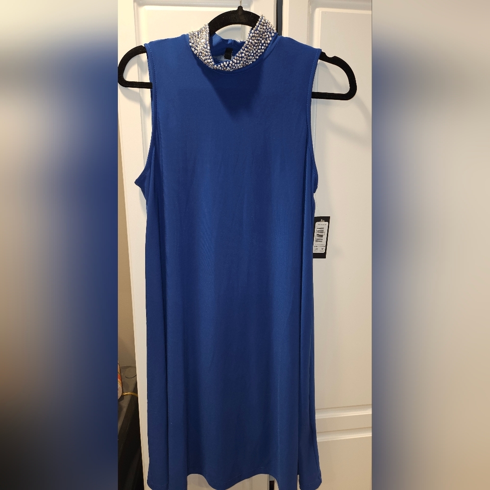 NWT Pearl and Crystal Collar Dress